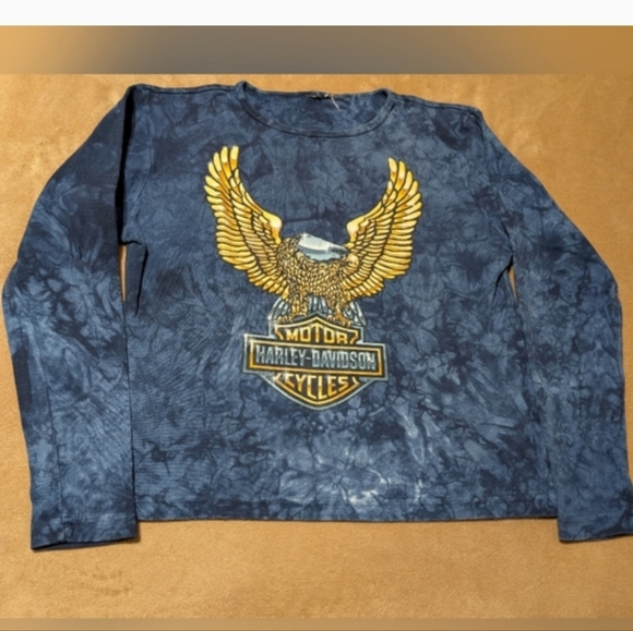 Harley-Davidson Tops - Authentic Vintage Harley-Davidson® Ladies Navy Long Sleeve